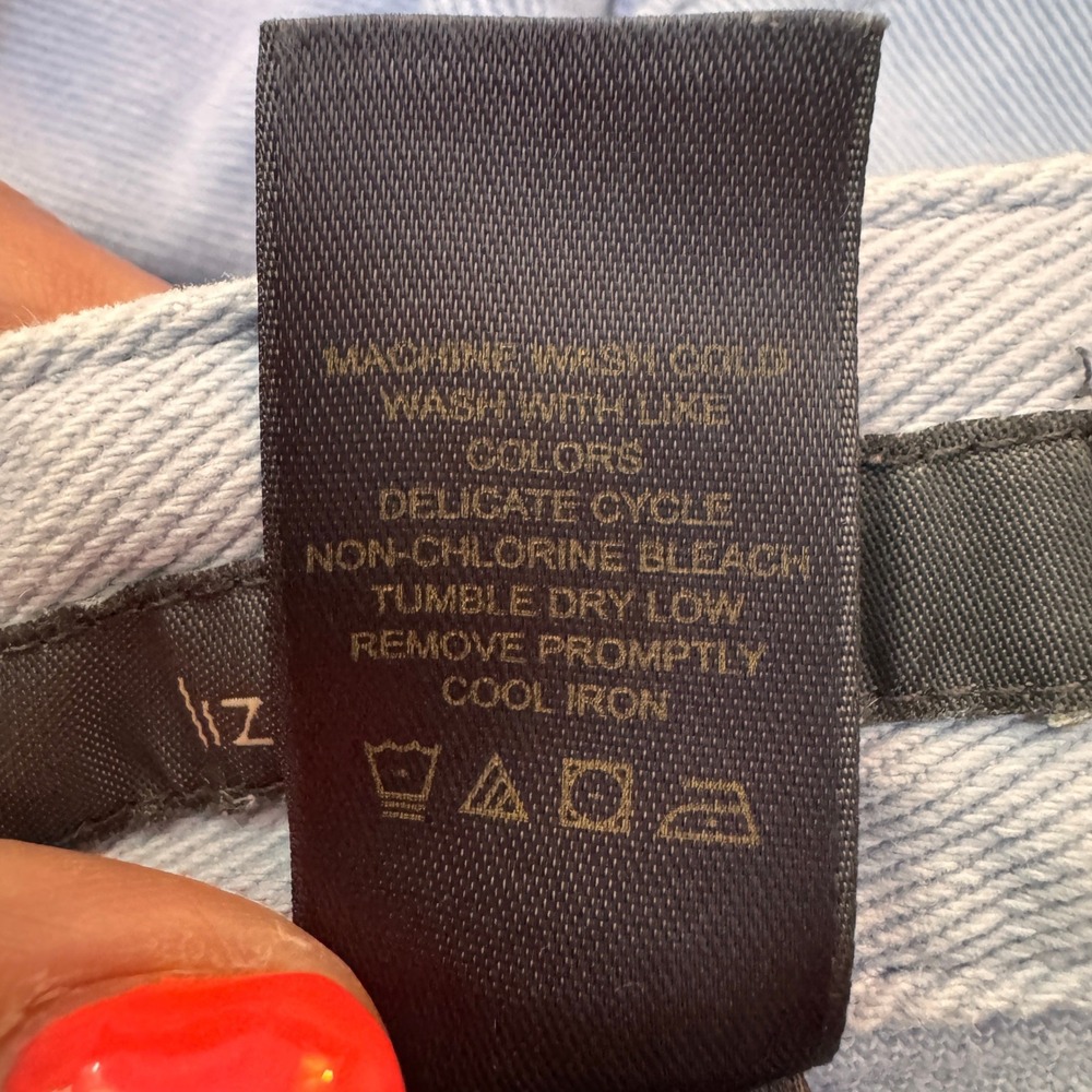Liz Claiborne Straight Leg Jeans Light Blue WDMUC263 6R - Picture 9 of 11